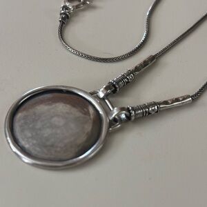 Rare Shablool DIDAE Handmade 925 Sterling Round Pendant Foxtail Chain 17” 12.9g